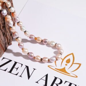 ZEN ART Natural Freshwater Pearl Necklace with Unique Design