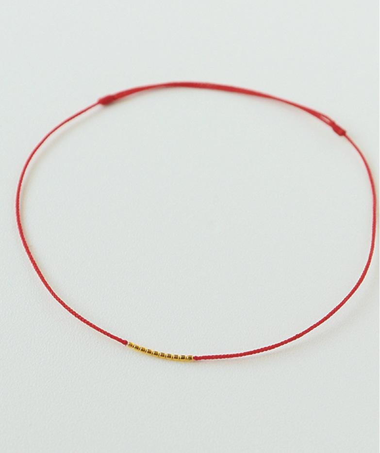 18K Gold Red String - 图片 5