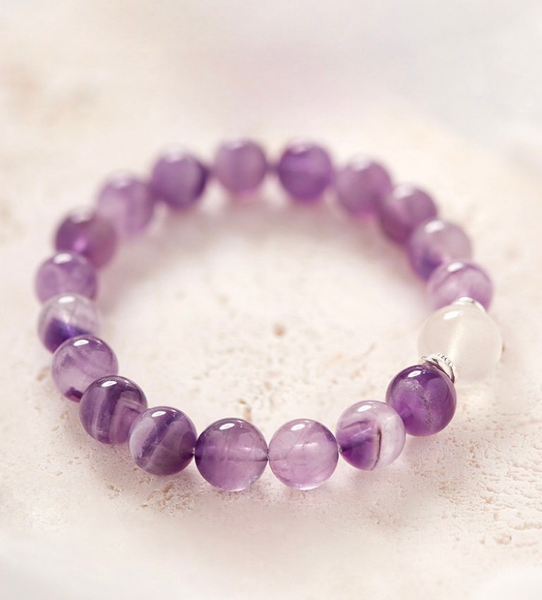 Amethyst Clear Quartz Bracelet