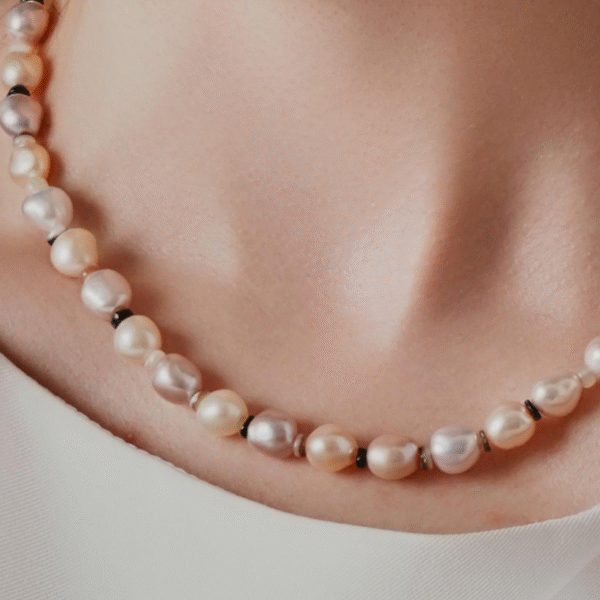 ZEN ART Natural Freshwater Pearl Necklace with Unique Design - 图片 2