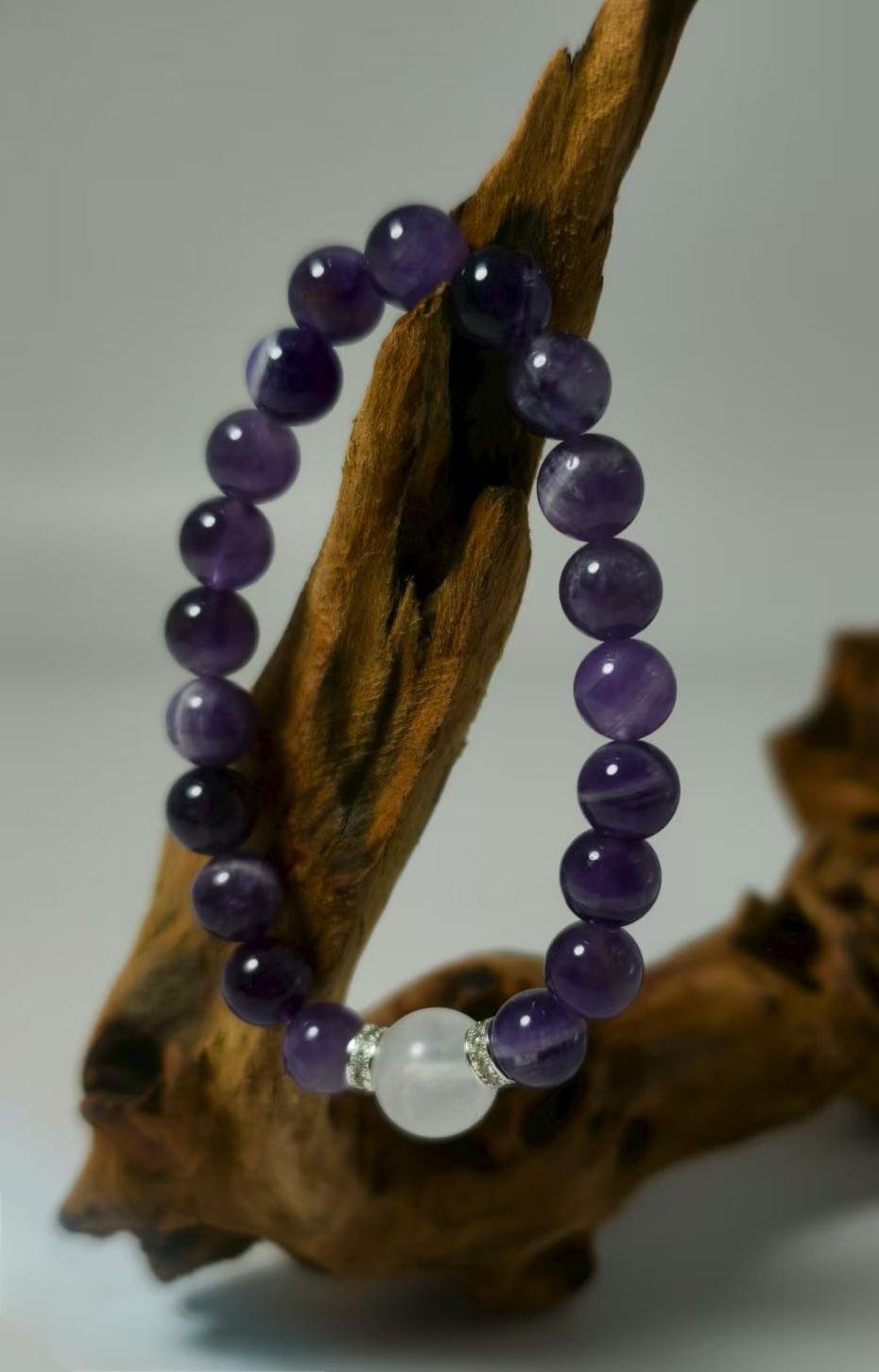 Amethyst Clear Quartz Bracelet - 图片 5