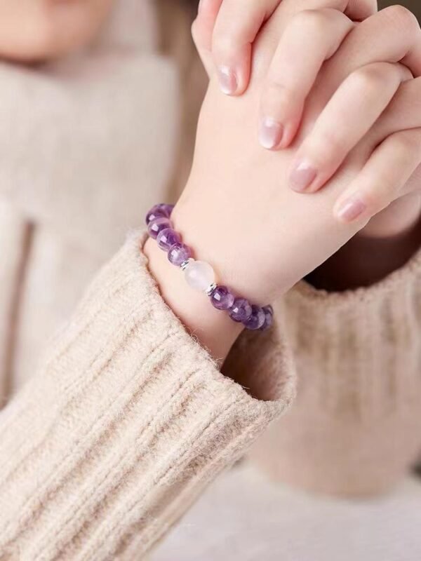 Amethyst Clear Quartz Bracelet - 图片 4